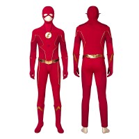 Barry Allen Halloween Costume The Flash Season 6 Cosplay Suit Top Level  